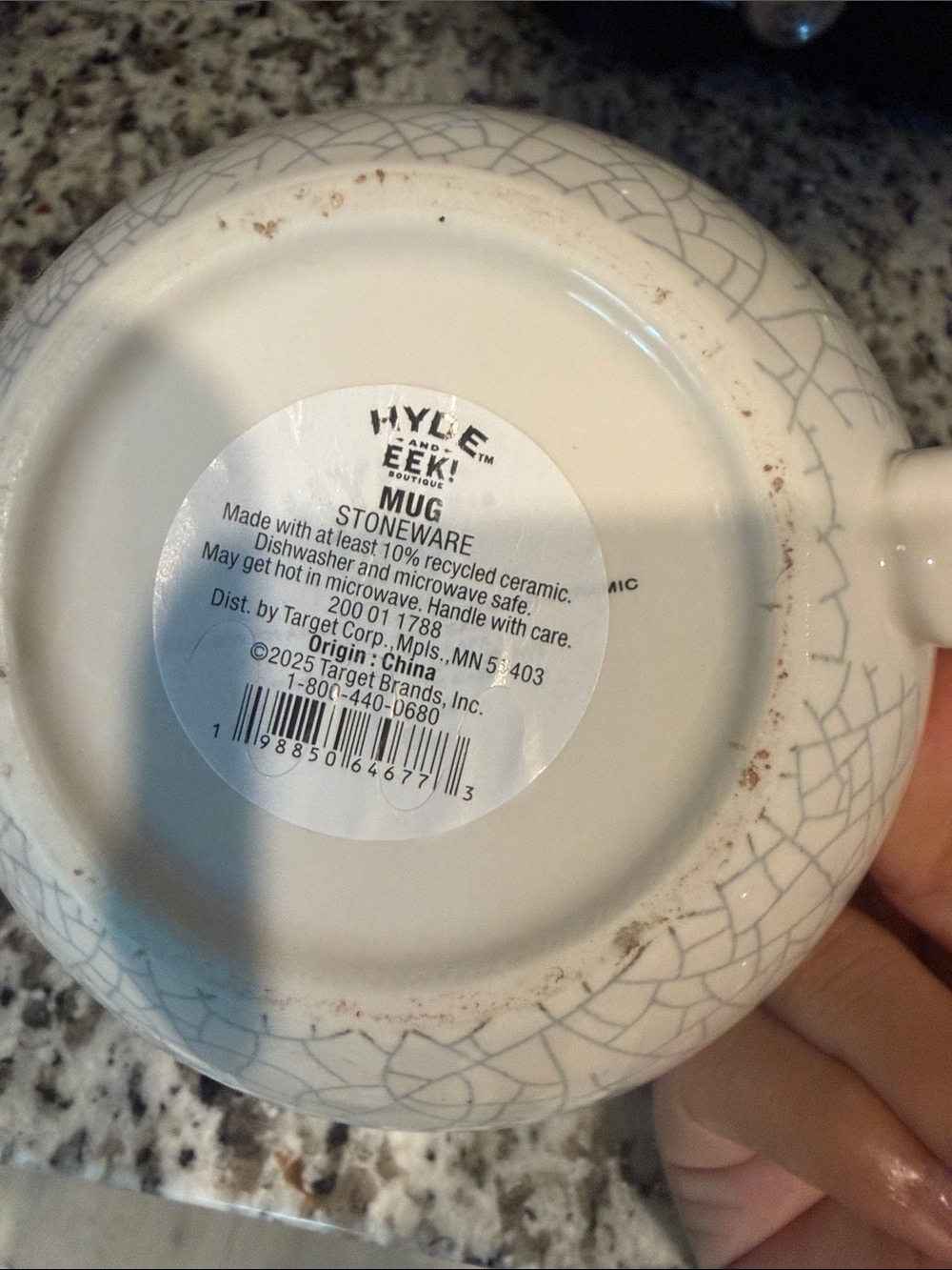 Cream Ceramic Mug with Figurine Accent - Picture 4 of 4